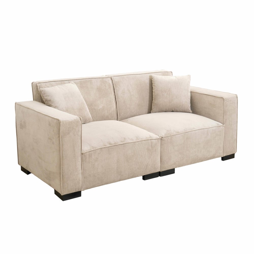 wohnli-moebel-suche-M25202856 Wohnli Möbelsuche - Gerades 2-Sitzer-Cordsofa ecru 180 cm breit