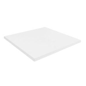 wohnli-moebel-suche-M25203156-1 Quadratische laminierte Tischplatte 60 x 60 cm weiß 60x2x60cm Metall Weiß Oviala Möbel Esszimmermöbel Esstische