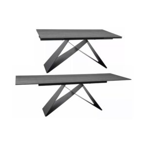 90x77x240cm Metall Grau Feldmann-Wohnen Möbel Esszimmermöbel Esstische