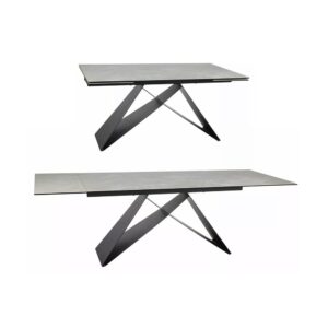 90x77x240cm Metall Beige Feldmann-Wohnen Möbel Esszimmermöbel Esstische