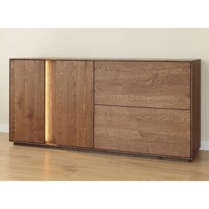 44x79x165cm Holz Braun Feldmann-Wohnen Möbel Schlafzimmermöbel Kommoden