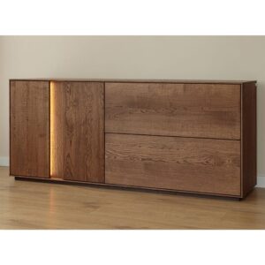 44x79x185cm Holz Braun Feldmann-Wohnen Möbel Schlafzimmermöbel Kommoden