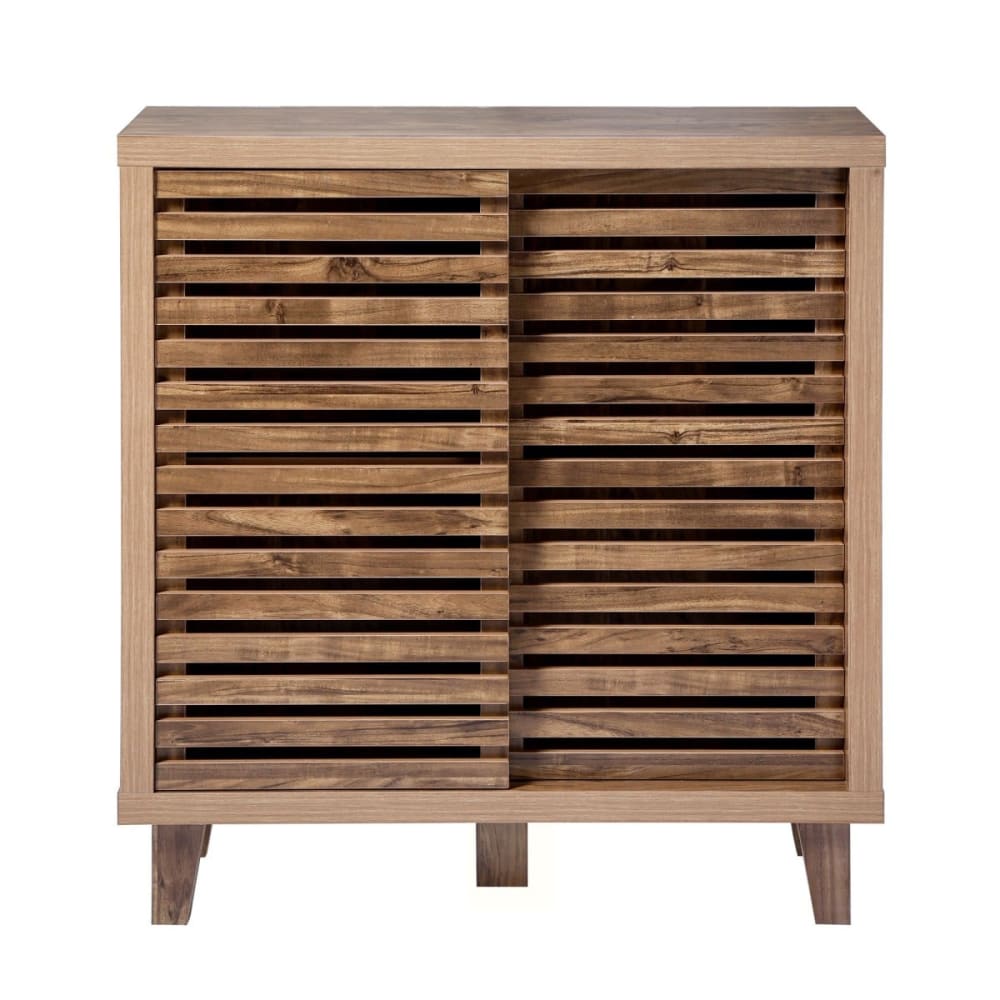 wohnli-moebel-suche-M25203578 Wohnli Möbelsuche - Sideboard mit 2 Schiebetüren L80 cm - Holzdekor dunkel