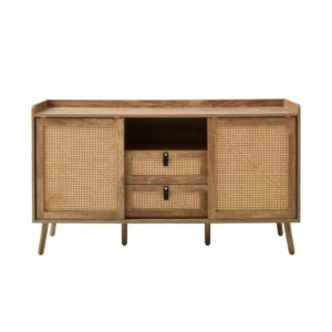 wohnli-moebel-suche-M25203586 Wohnli Möbelsuche - Sideboard mit 2 Türen und 2 Schubladen mit Rattanfronten L140 cm