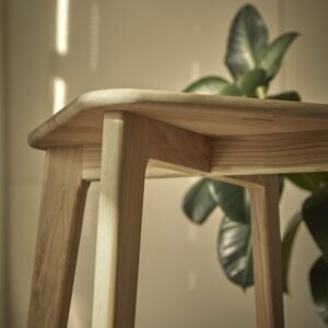 46x65x41cm Holz Beige Tikamoon Möbel Esszimmermöbel Barhocker