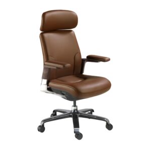 wohnli-moebel-suche-M25205662 Wohnli Möbelsuche - Brauner Drehstuhl aus Kunstleder