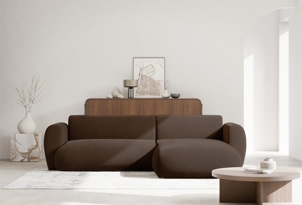 262x74x262cm Stoff Braun Selsey Sofas und Sessel Sofas Ecksofas