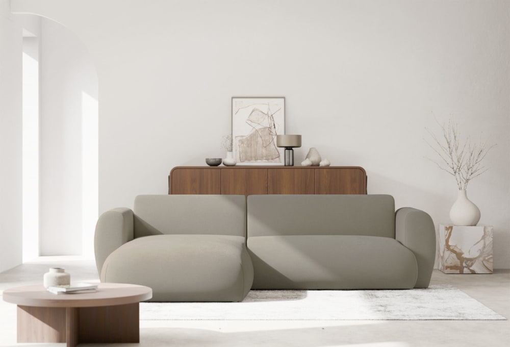 262x74x262cm Stoff Taupe Selsey Sofas und Sessel Sofas Ecksofas