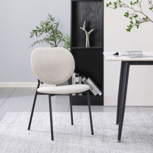 wohnli-moebel-suche-M25205996-1 Polsterstuhl mit hydrophober Chenille, Greige 49x79x49cm Stoff Taupe Selsey Möbel Esszimmermöbel Stühle