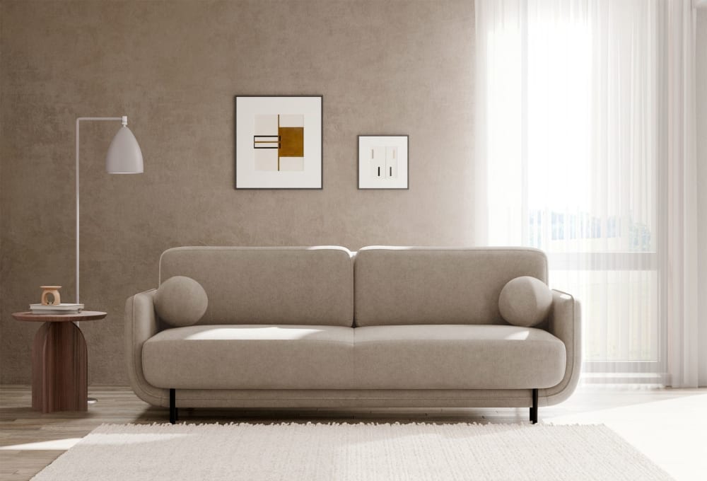 236x95x236cm Stoff Beige Selsey Sofas und Sessel Sofas Schlafsofas