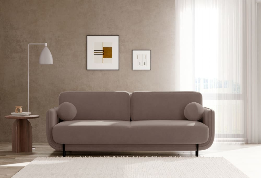 236x95x236cm Stoff Braun Selsey Sofas und Sessel Sofas Schlafsofas