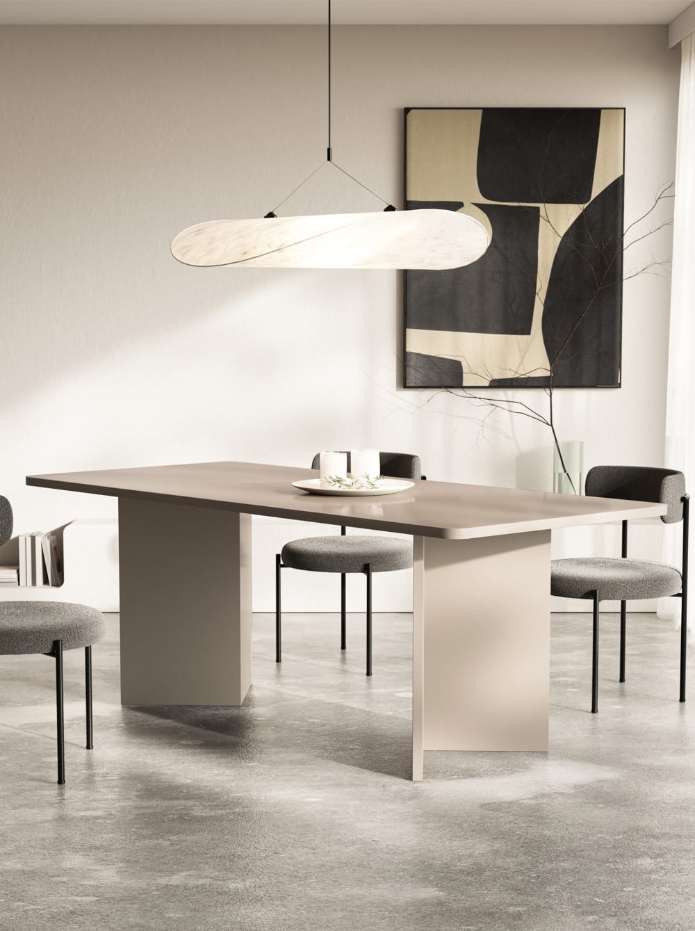 90x75x204cm Spanplatte Taupe Selsey Möbel Esszimmermöbel Esstische