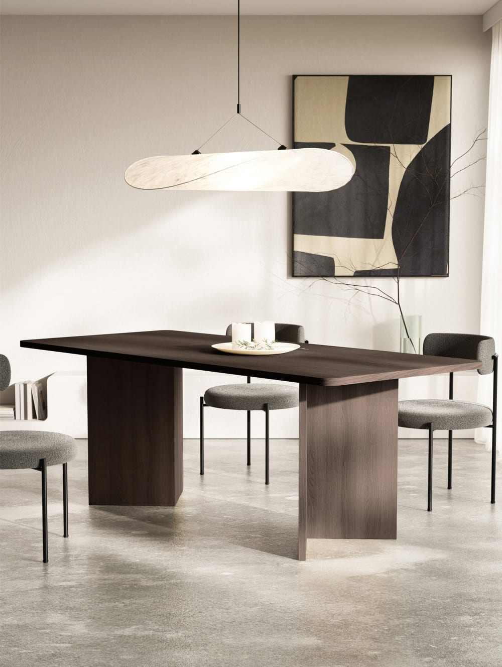 90x75x204cm Spanplatte Braun Selsey Möbel Esszimmermöbel Esstische