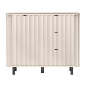 111x91x111cm Spanplatte Taupe Selsey Möbel Esszimmermöbel Sideboards, Highboards & niedrige Anrichten