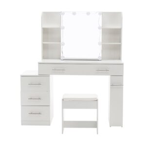 wohnli-moebel-suche-M25206588 Wohnli Möbelsuche - Schminktisch aus Spanplatte mit Spiegel 136x41x100 cm