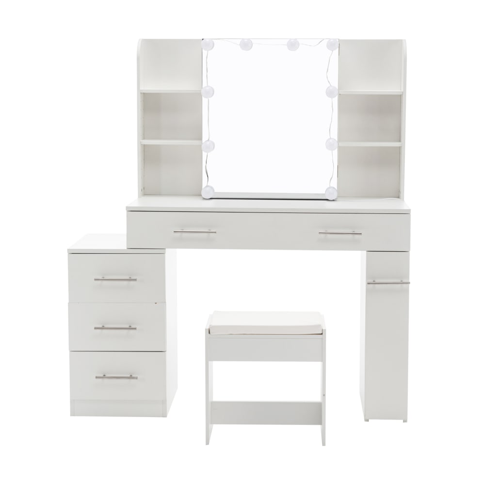 wohnli-moebel-suche-M25206588 Wohnli Möbelsuche - Schminktisch aus Spanplatte mit Spiegel 136x41x100 cm