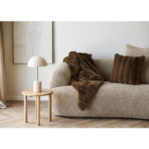 wohnli-moebel-suche-M25206720-1 Couchtisch aus massiver Eiche natur ø40 cm 40x40x40cm Holz Braun Moloo Möbel Wohnzimmermöbel Beistelltische