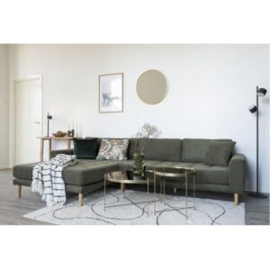 wohnli-moebel-suche-M25206738-1 Couchtisch aus messingfarbenem Stahl und Glas ø70 cm 70x40x70cm Metall Gold Moloo Möbel Wohnzimmermöbel Beistelltische