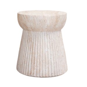 wohnli-moebel-suche-M25206754 Wohnli Möbelsuche - Beistelltisch in Steinoptik aus faserverstärktem Ton ø37 cm