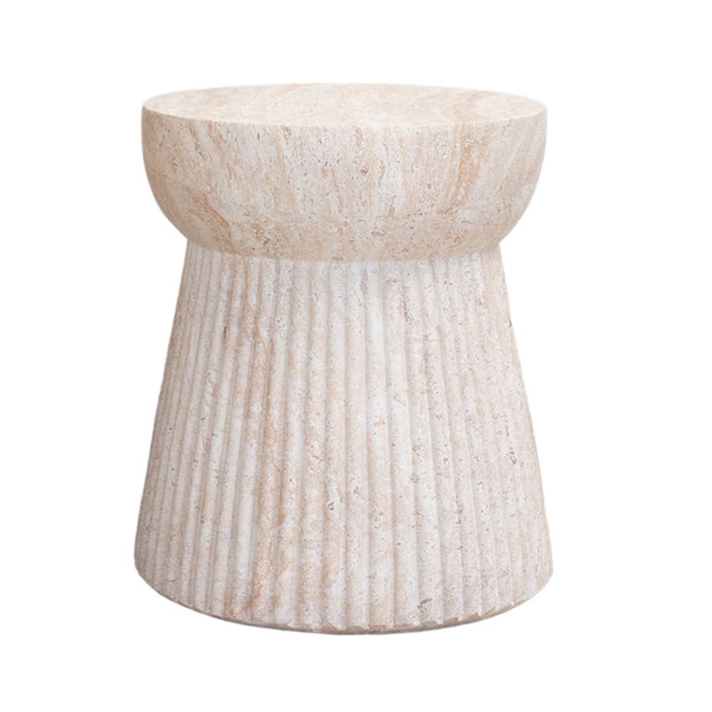 wohnli-moebel-suche-M25206754 Wohnli Möbelsuche - Beistelltisch in Steinoptik aus faserverstärktem Ton ø37 cm
