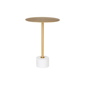 wohnli-moebel-suche-M25206756 Wohnli Möbelsuche - Beistelltisch aus Stahl Messing und Marmor ø41 cm