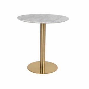 wohnli-moebel-suche-M25206787 Wohnli Möbelsuche - Runder Esstisch 2 Personen Ø 70 cm Marmor-Messingoberfläche