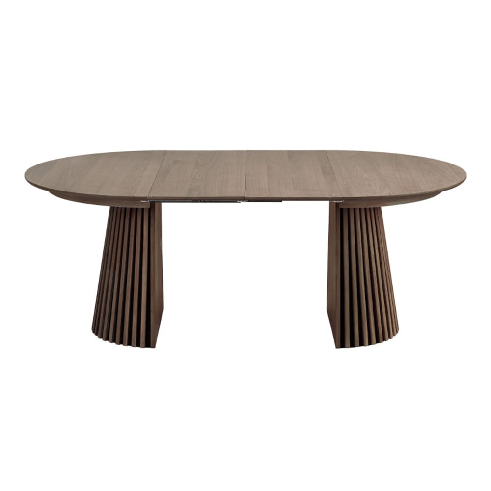 wohnli-moebel-suche-M25206795 Wohnli Möbelsuche - Ausziehtisch Ø120cm (160/200cm) geräucherte Eiche