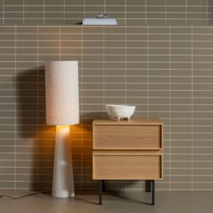 Nachttisch mit 2 Schubladen aus Naturholz 42x51x45cm Holz Beige WOOOD Möbel Schlafzimmermöbel Kommoden