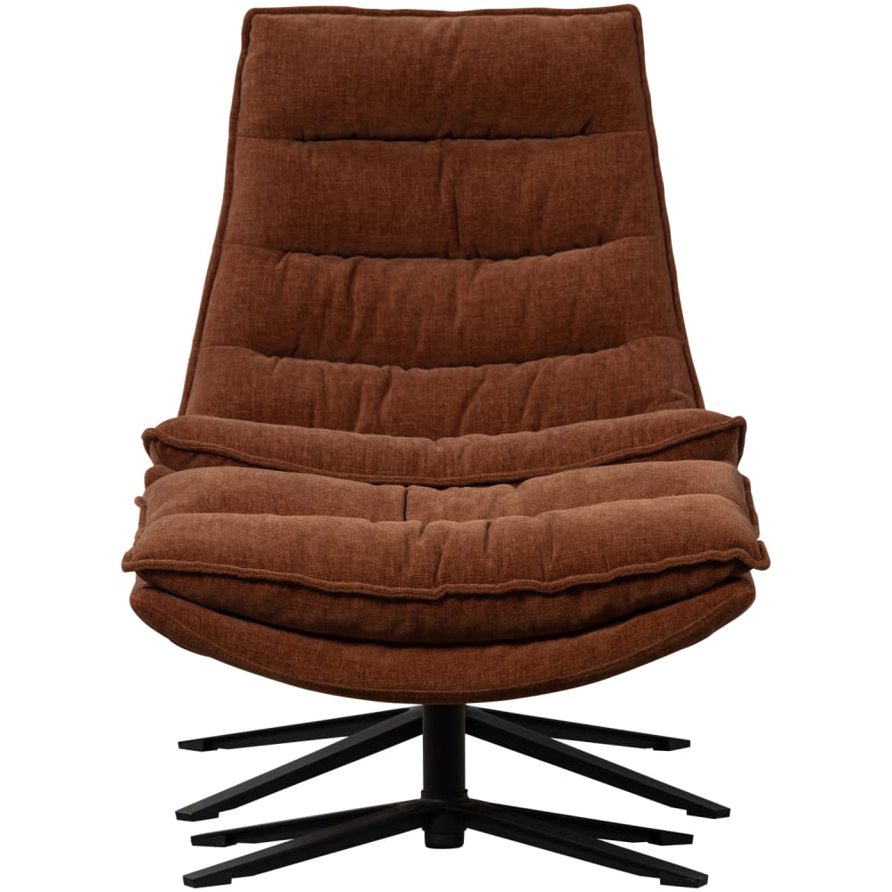 Wohnli Möbelsuche - Drehsessel mit Hocker aus Chenillestoff