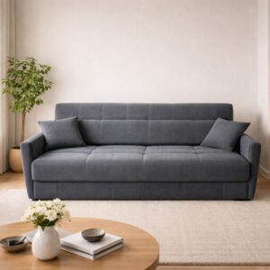 198x85x85cm Spanplatte Grau Concept Usine Sofas und Sessel Sofas Schlafsofas