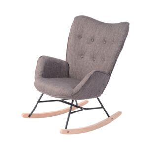 wohnli-moebel-suche-M25207844 Wohnli Möbelsuche - Skandinavischer Schaukelstuhl mit Polyestergewebe
