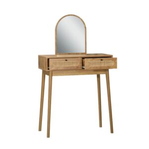 wohnli-moebel-suche-M25207908 Wohnli Möbelsuche - Schminktisch mit Spiegel und 2 Schubladen Rattanfronten