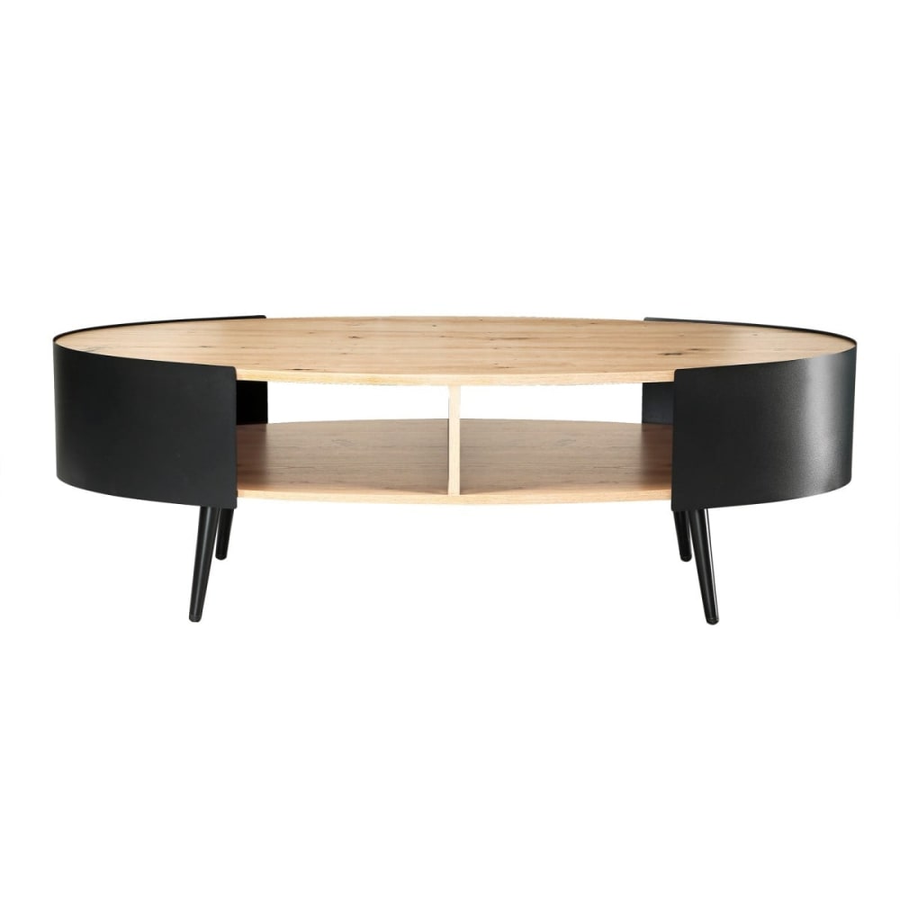 wohnli-moebel-suche-M25207917 Wohnli Möbelsuche - Couchtisch mit schwarzen Metallseiten L120 cm