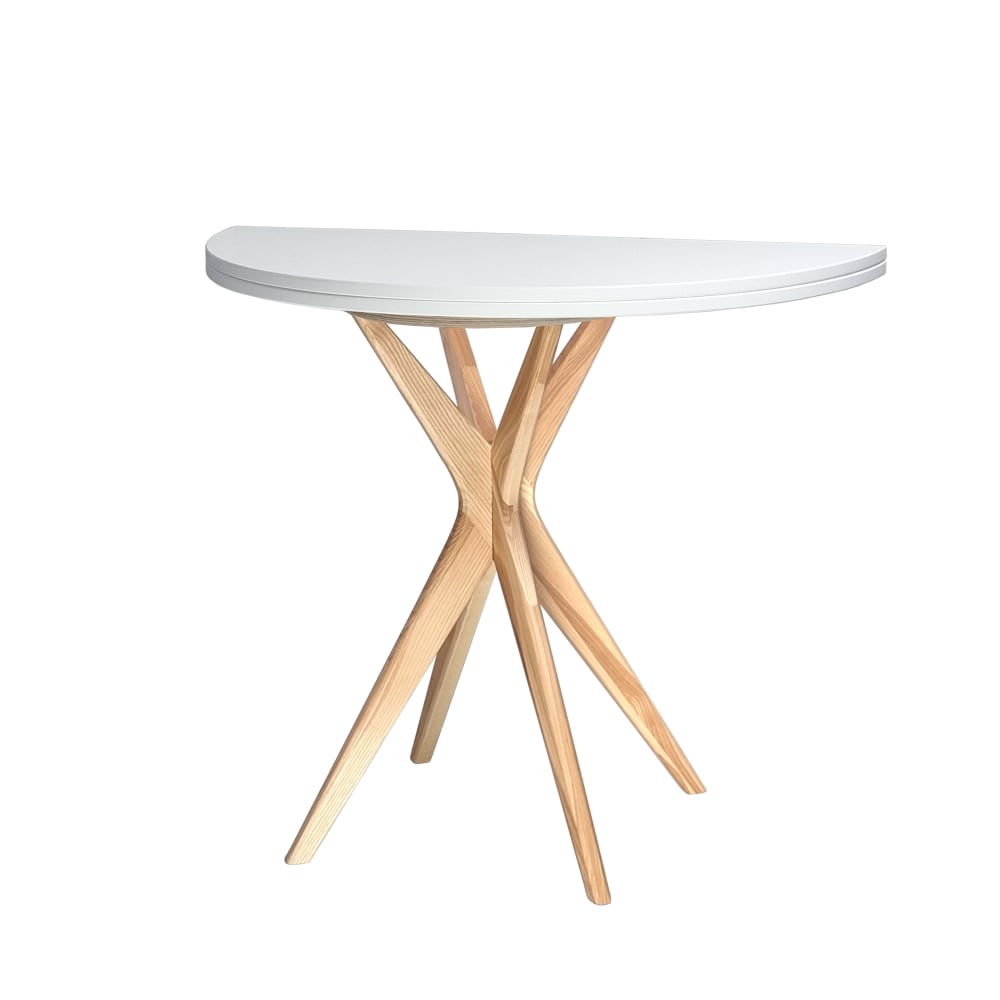 wohnli-moebel-suche-M25208586 Wohnli Möbelsuche - Halbrunder Esstisch aus Holz