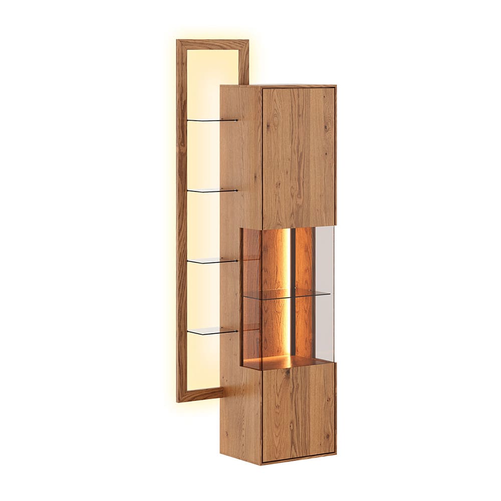 wohnli-moebel-suche-M26000278 Wohnli Möbelsuche - Hängevitrine mit Glastür aus Massivholz 73x37x175cm