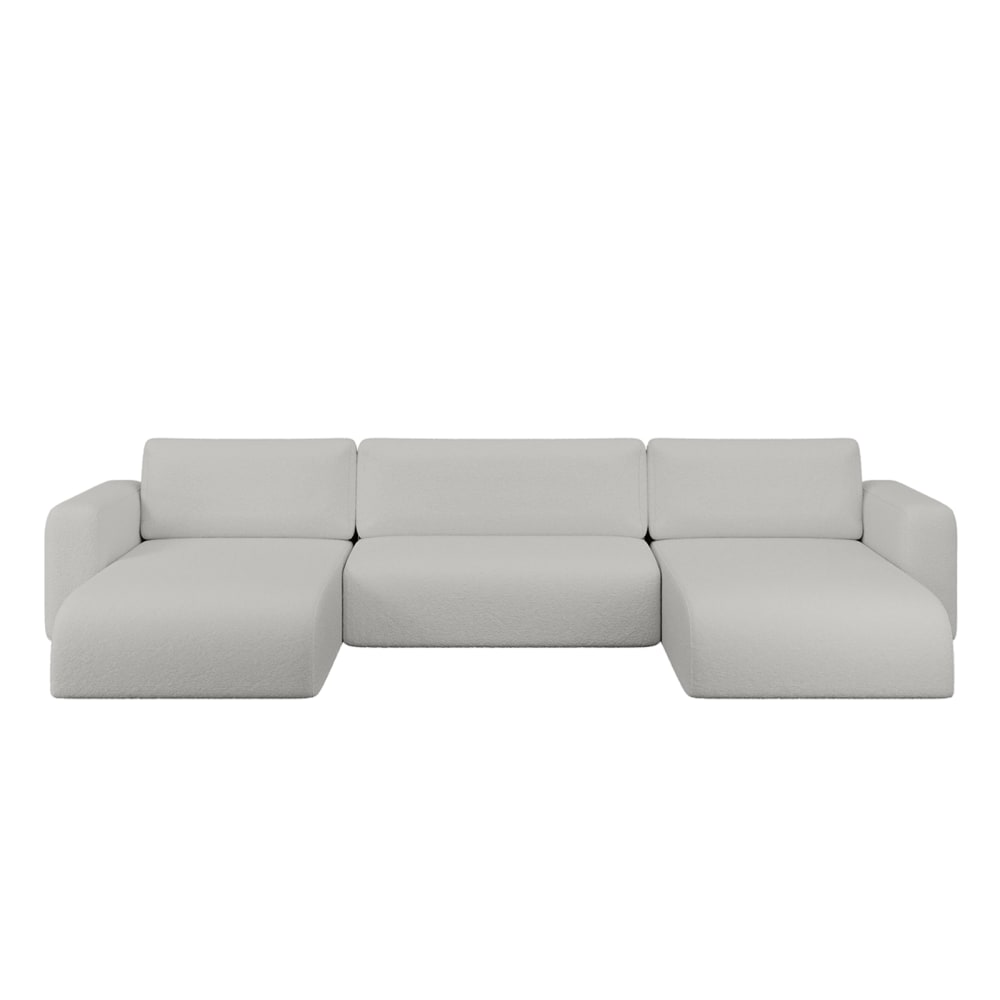 wohnli-moebel-suche-M26001788 Wohnli Möbelsuche - Ecksofa aus Bouclé-Stoff 5-Sitzer
