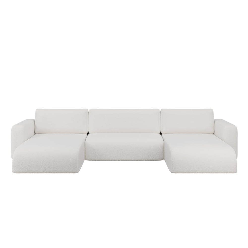 wohnli-moebel-suche-M26001795 Wohnli Möbelsuche - Ecksofa aus Bouclé-Stoff 5-Sitzer