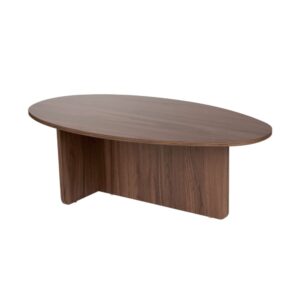 wohnli-moebel-suche-M26002650 Wohnli Möbelsuche - Couchtisch mit ovaler Platte L120 cm - Nussbaumdekor