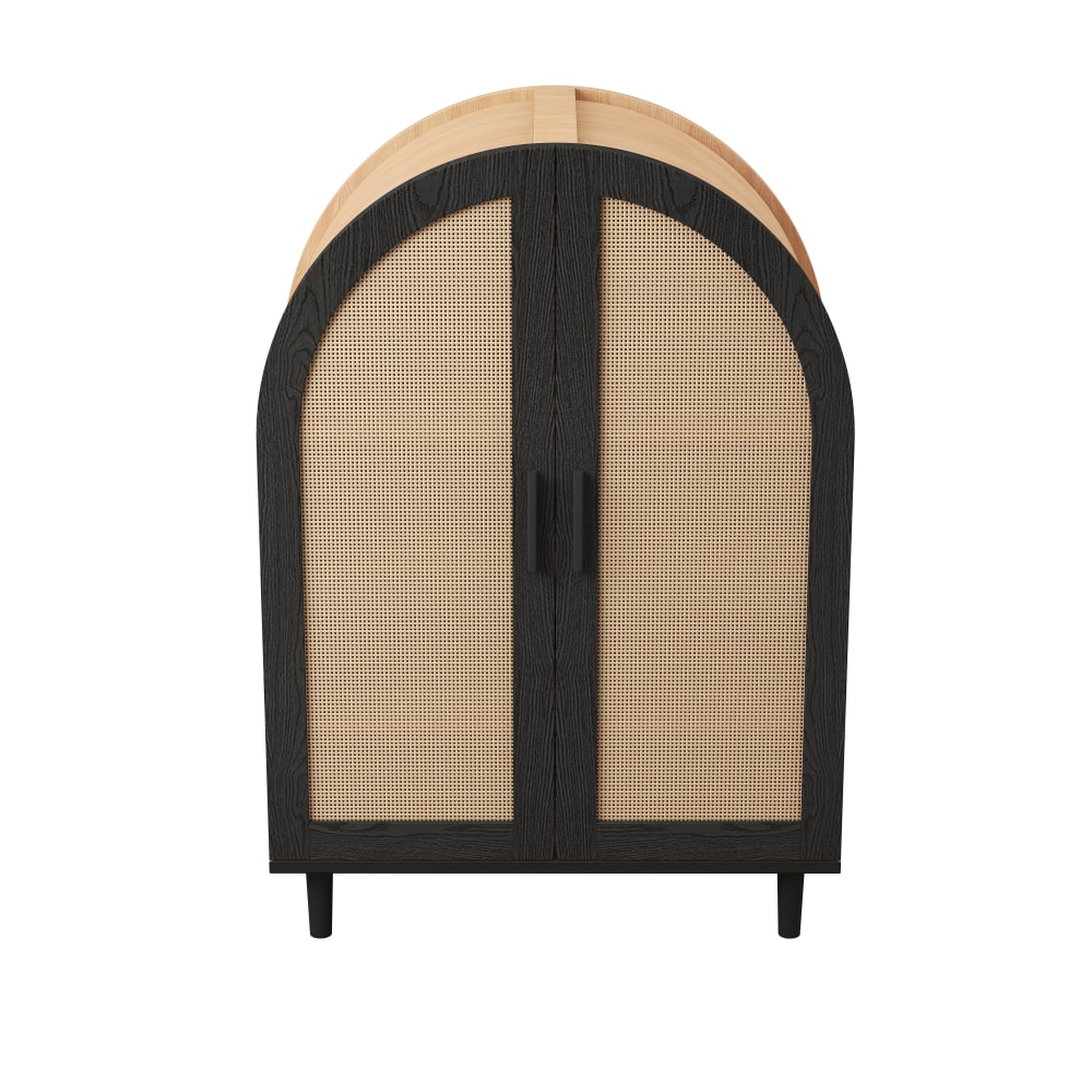 wohnli-moebel-suche-M26002962 Wohnli Möbelsuche - Retro-Schuhschrank aus Holz mit Türen und 4 Regalböden