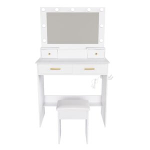 wohnli-moebel-suche-M26002972 Wohnli Möbelsuche - Schminktisch mit LED-Spiegel und Hocker