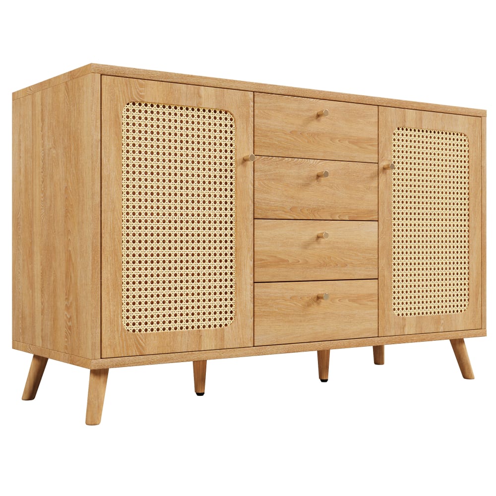 wohnli-moebel-suche-M26002984 Wohnli Möbelsuche - Sideboard mit Rattanfronten und 4 Schubladen