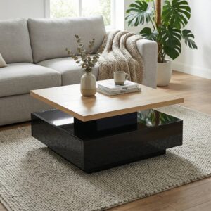 Holz und Schwarz