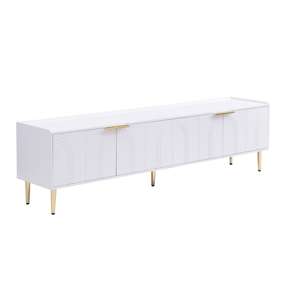 wohnli-moebel-suche-M26003036 Wohnli Möbelsuche - Designer-TV-Ständer mit Bogentüren und Goldenen Beinen