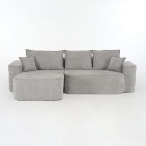 wohnli-moebel-suche-M26003050 Wohnli Möbelsuche - Modulares Stoffsofa mit Chaiselongue und Kissen