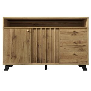 Wohnli Möbelsuche - Vintage-Sideboard mit Lamellentüren und 3 Schubladen