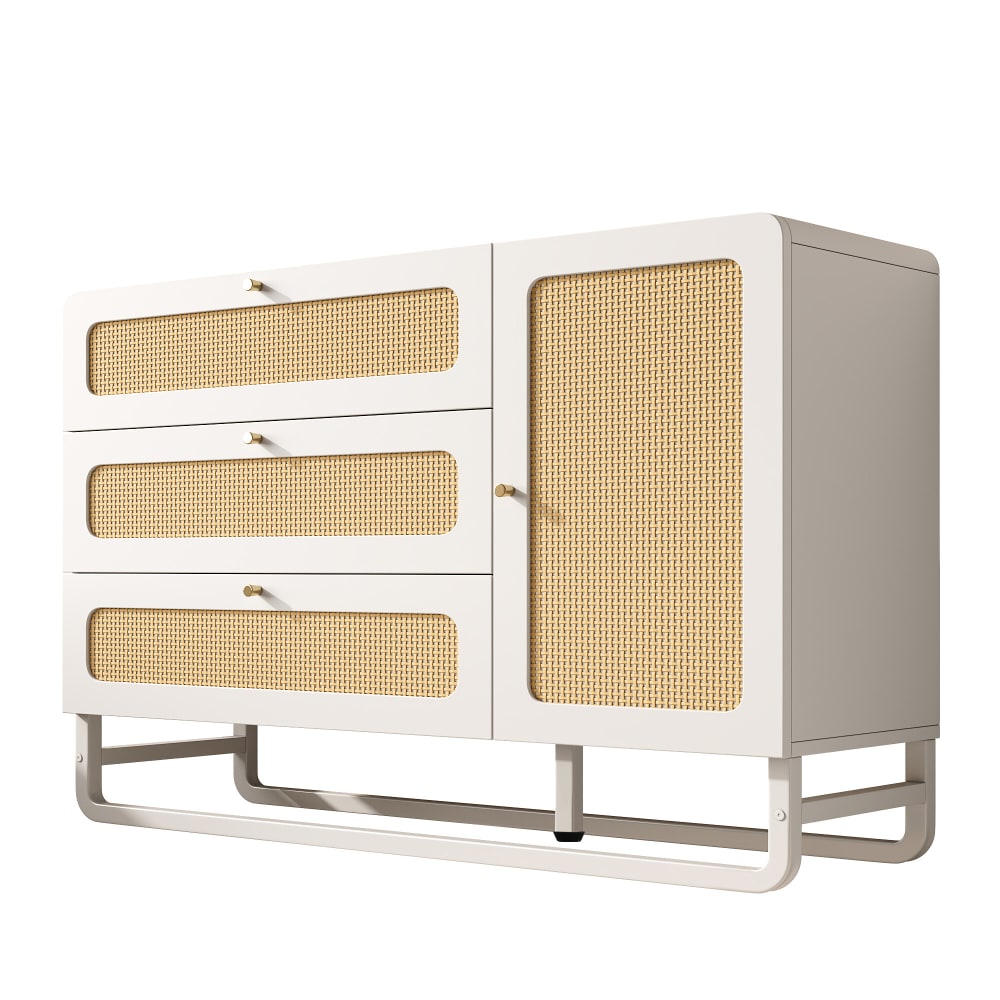 wohnli-moebel-suche-M26003079 Wohnli Möbelsuche - Modernes Sideboard mit Rattantüren und 3 Schubladen