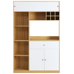 wohnli-moebel-suche-M26003095 Wohnli Möbelsuche - Hohes Küchen-Sideboard aus Holz mit LED-Beleuchtung