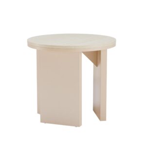 wohnli-moebel-suche-M26003424 Wohnli Möbelsuche - Runder Couchtisch in Holzoptik 50 cm Durchmesser cremefarben
