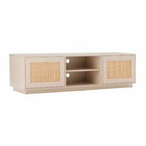 wohnli-moebel-suche-M26003431 Wohnli Möbelsuche - TV-Schrank aus Holz mit 2 Rattantüren 160 cm breit cremefarben
