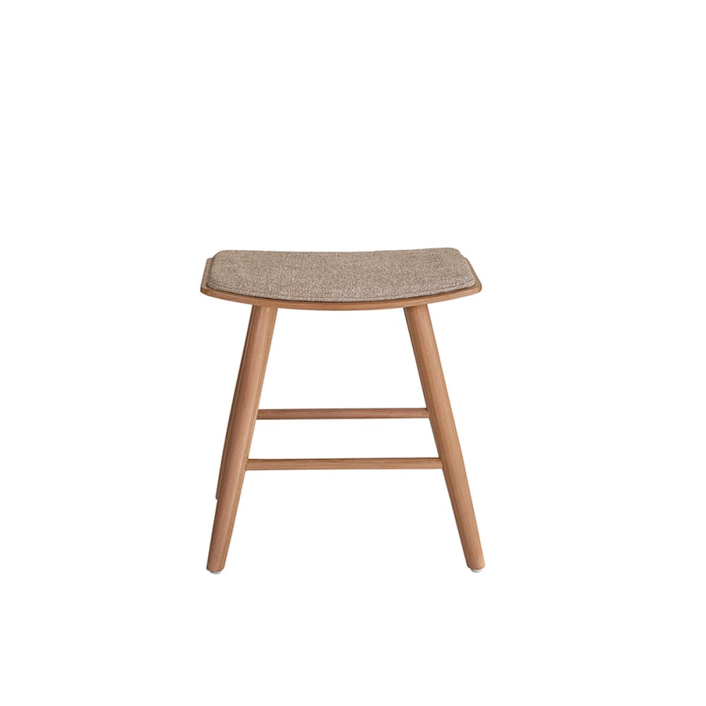 wohnli-moebel-suche-M26003501 Wohnli Möbelsuche - Hocker aus massivem Teakholz und Greige-Samt 45 cm